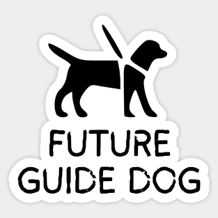 Future Guide Dog Pattern - Service Animal - Service Dog - Guide Dog In Training Sticker